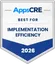 AppsCRE Best for Implementation Efficiency 2026
