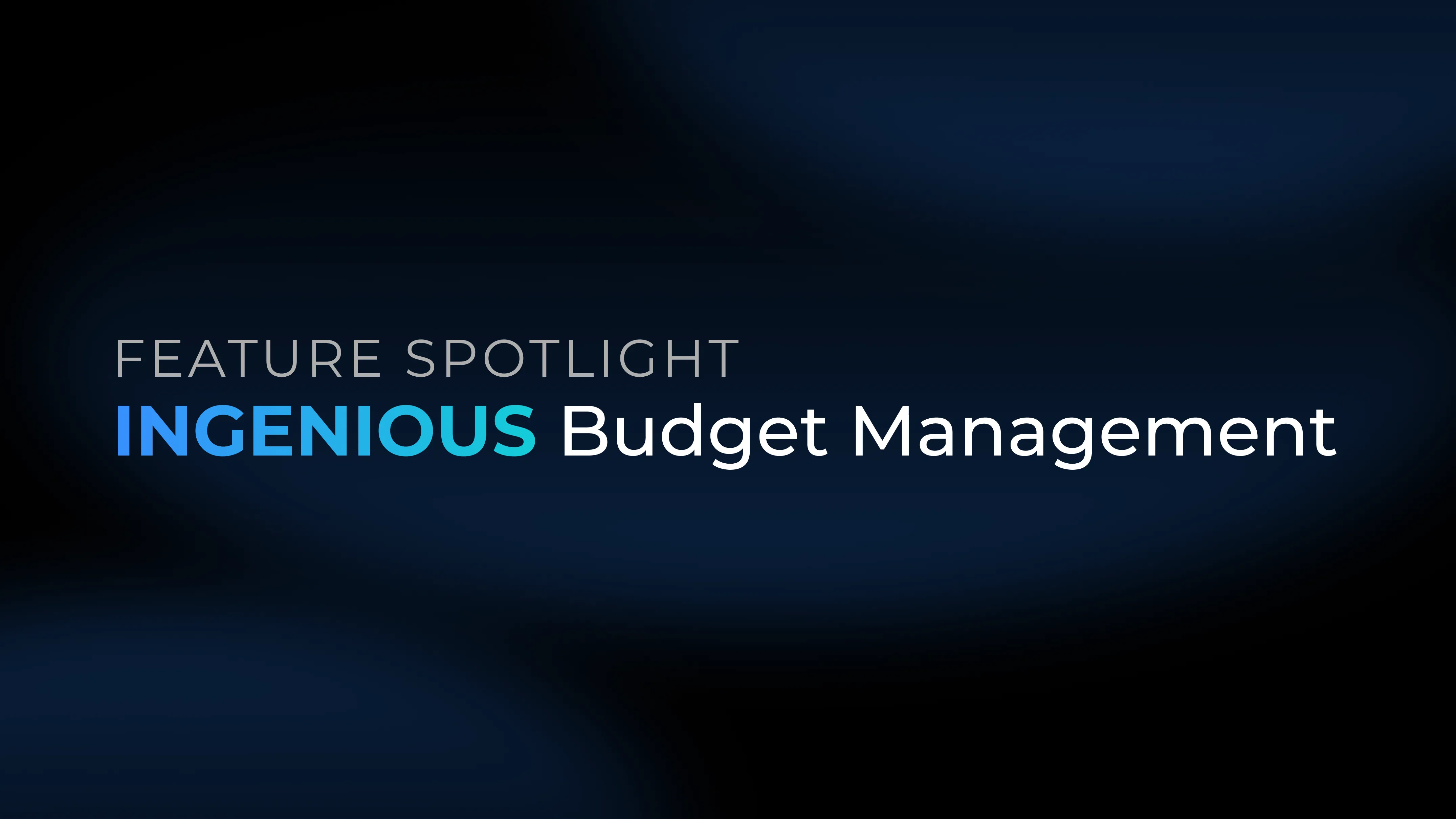 Budget Management