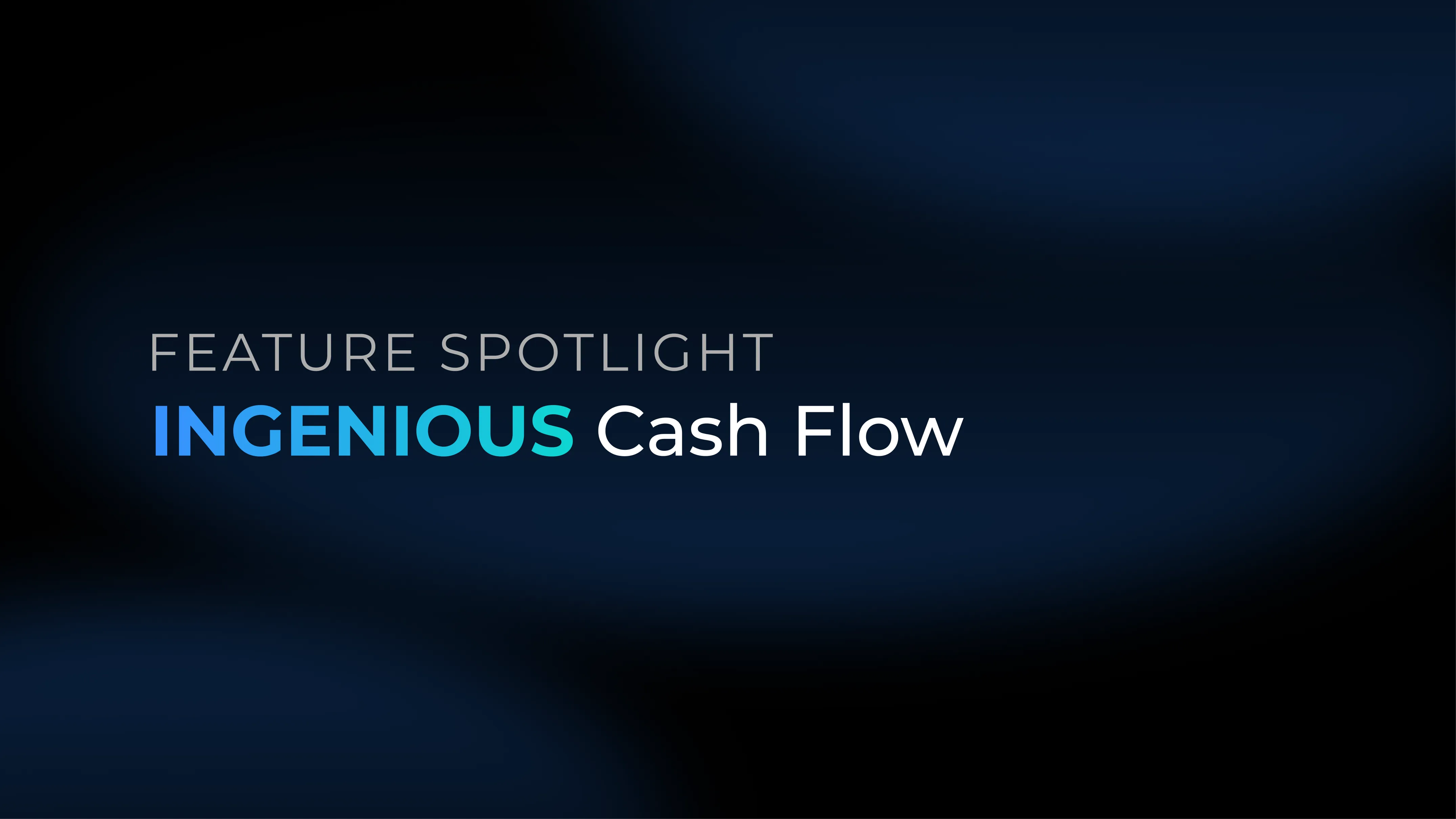 Cash Flow & Reporting