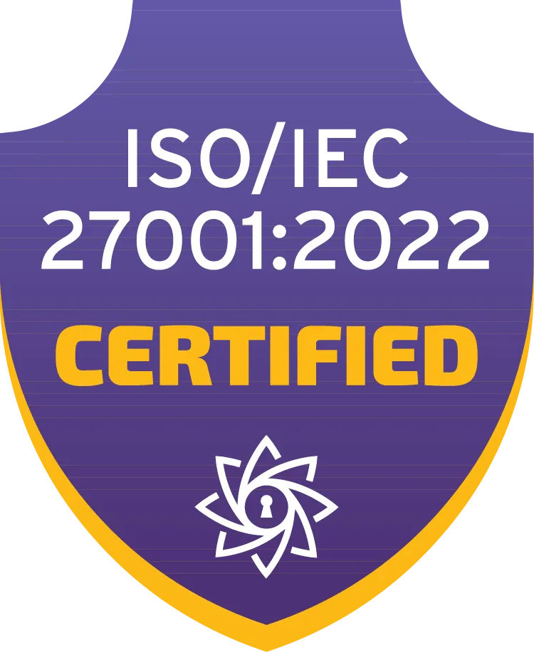 ISO/IEC 27001 certified