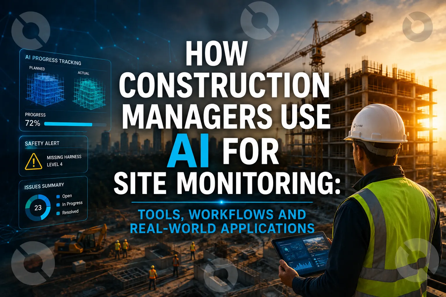 How Construction Managers Use AI for Site Monitoring: Tools, Workflows and Real-World Applications