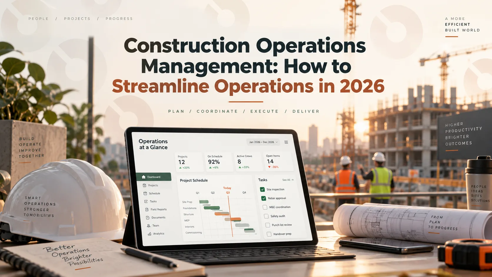 Construction Operations Management: How to Streamline Operations in 2026