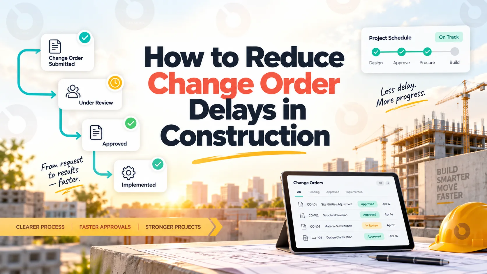 How to Reduce Change Order Delays in Construction